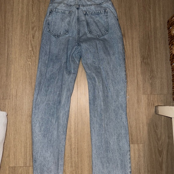 Garage Light Blue Distressed Straight Leg Jeans - Picture 5 of 5